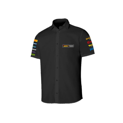 Camisa multibordado hombre manga corta