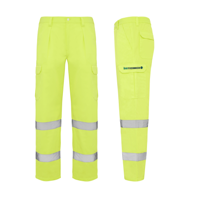 pantalon alta visibilidad personalizado frontal