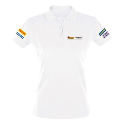 Polo multibordado mujer manga corta