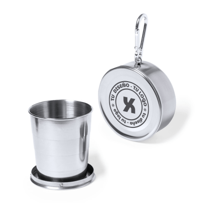 vaso plegable de supervivencia en acero inox