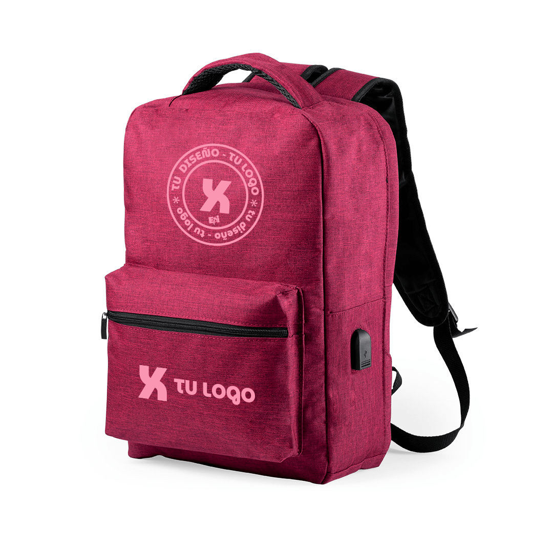 mochila power bank personalizable poliéster 300D